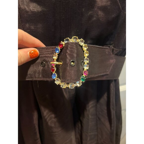 Vintage Tank A-Line Dress with Cutout Neckline + Tulle Underskirt for Volume, Be - Picture 2 of 8